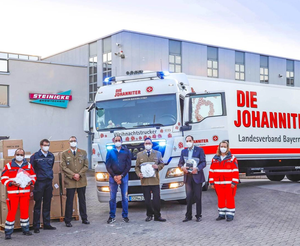 Unternehmensgebäude im Sonnenuntergang