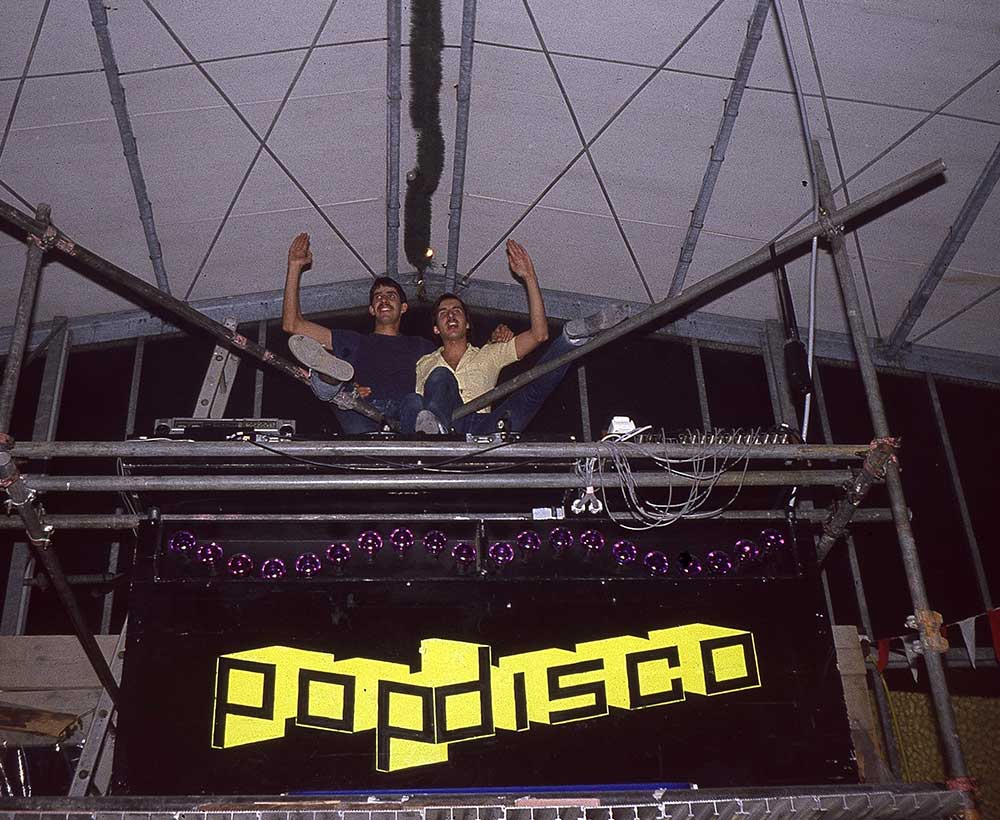Popdisco Aufbau 1979