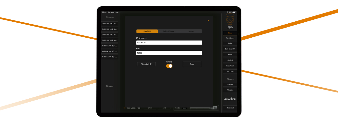 Light Captain Interfaces