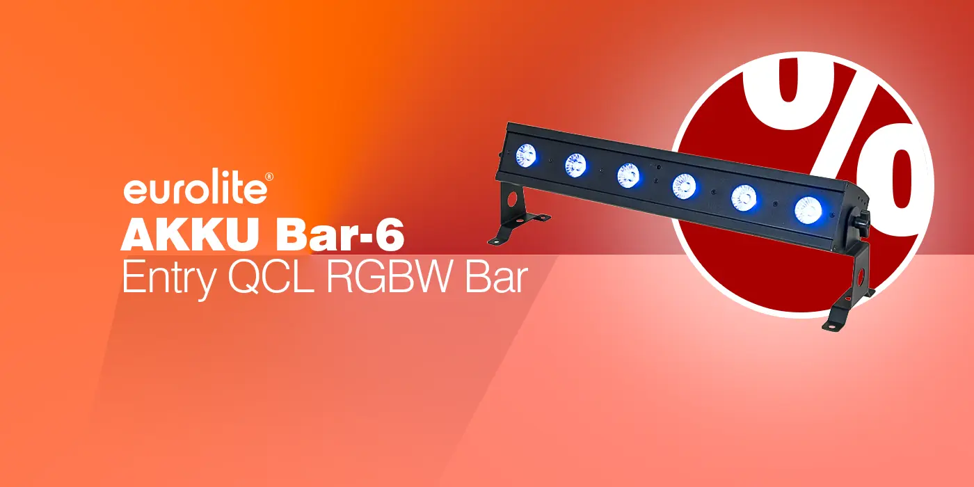 EUROLITE AKKU Bar-6 Entry QCL Bar