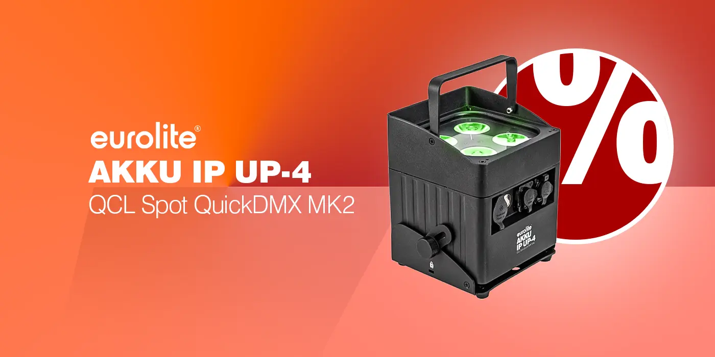 EUROLITE AKKU IP UP-4 QCL Spot QuickDMX MK2